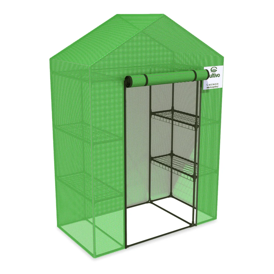 SZKLARNIA 2 REGAŁY 140x73 GREEN (000065) - obrazek 4