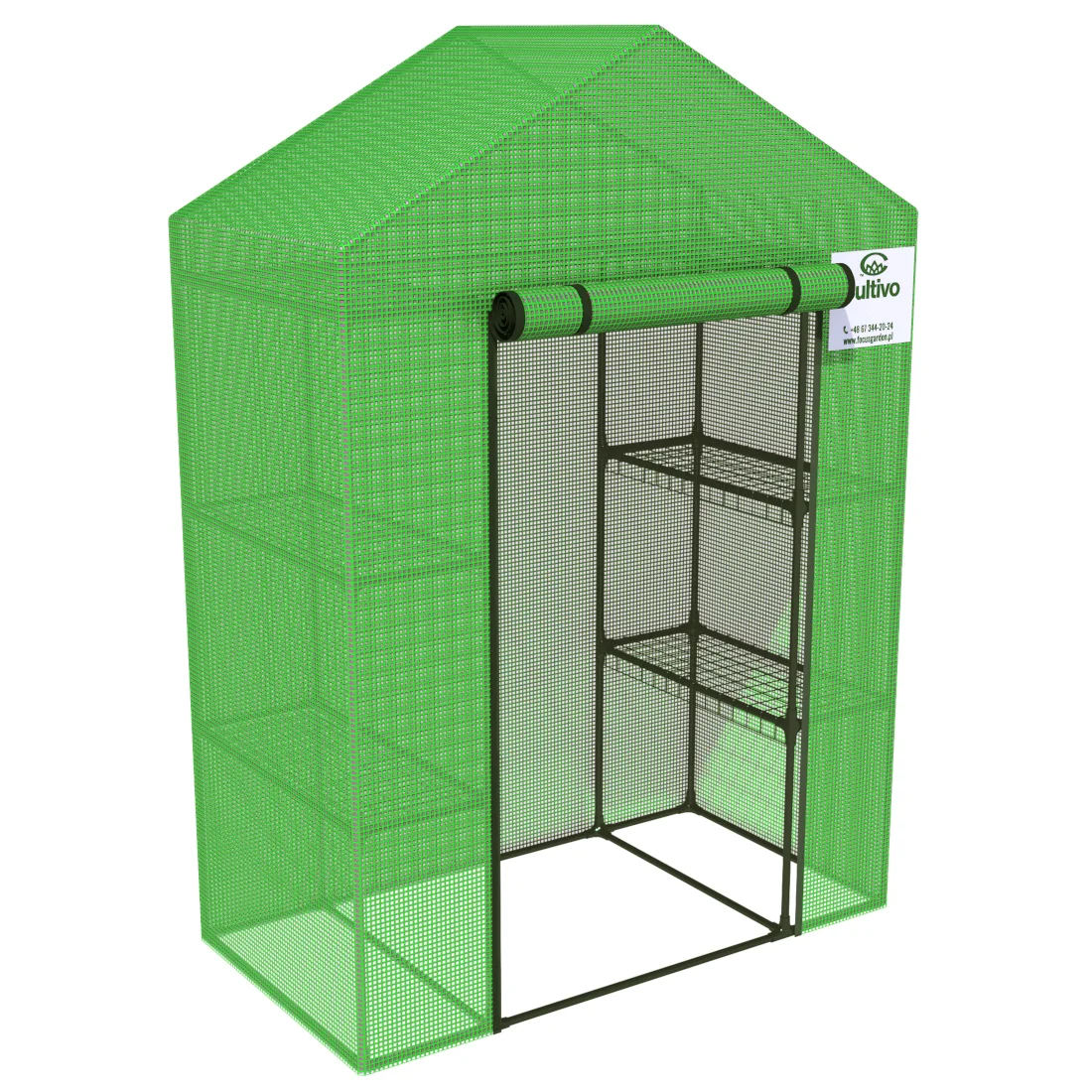SZKLARNIA 2 REGAŁY 140x73 GREEN (000065)