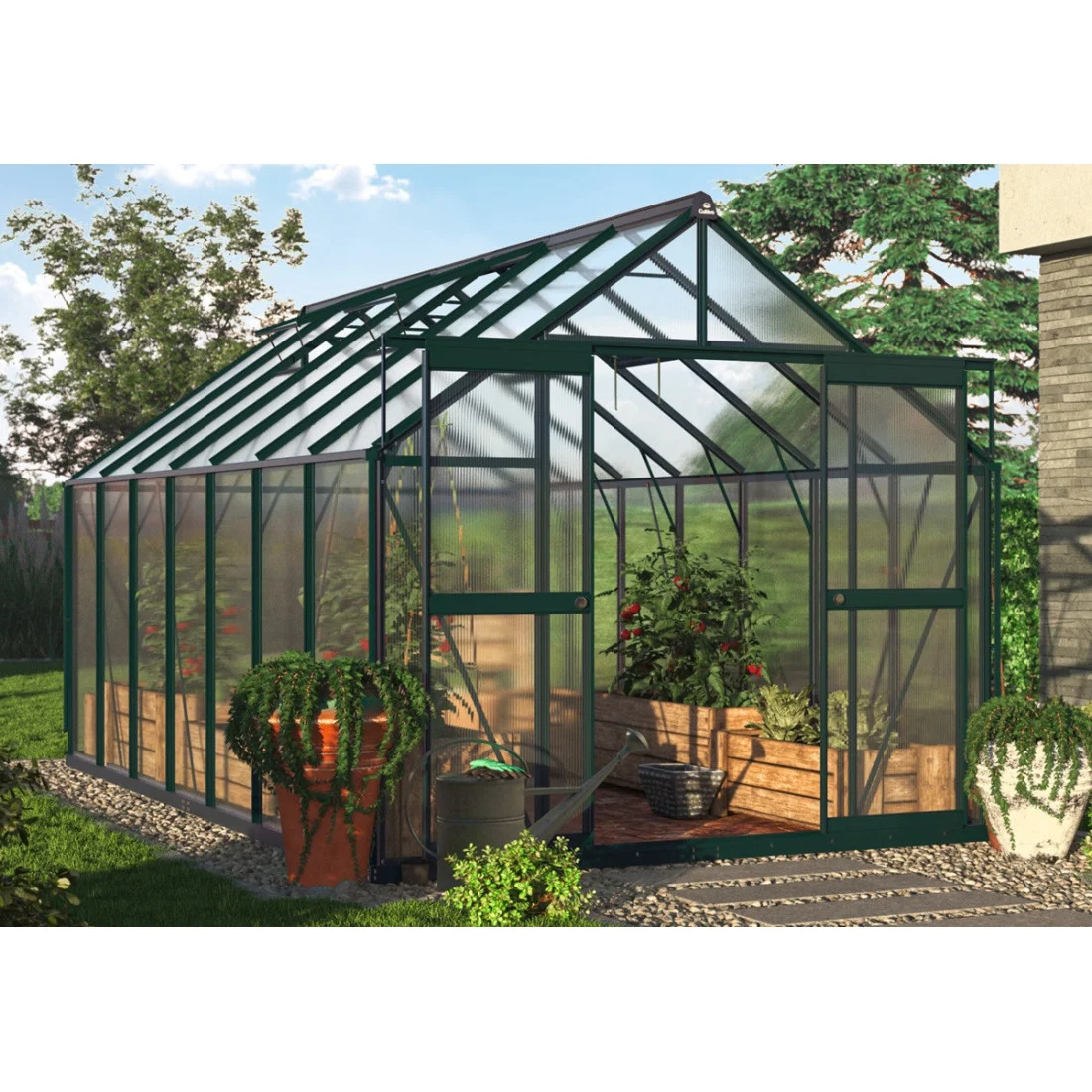 SZKLARNIA POLIWĘGLAN 244x429 DARK GREEN NEW (007439)