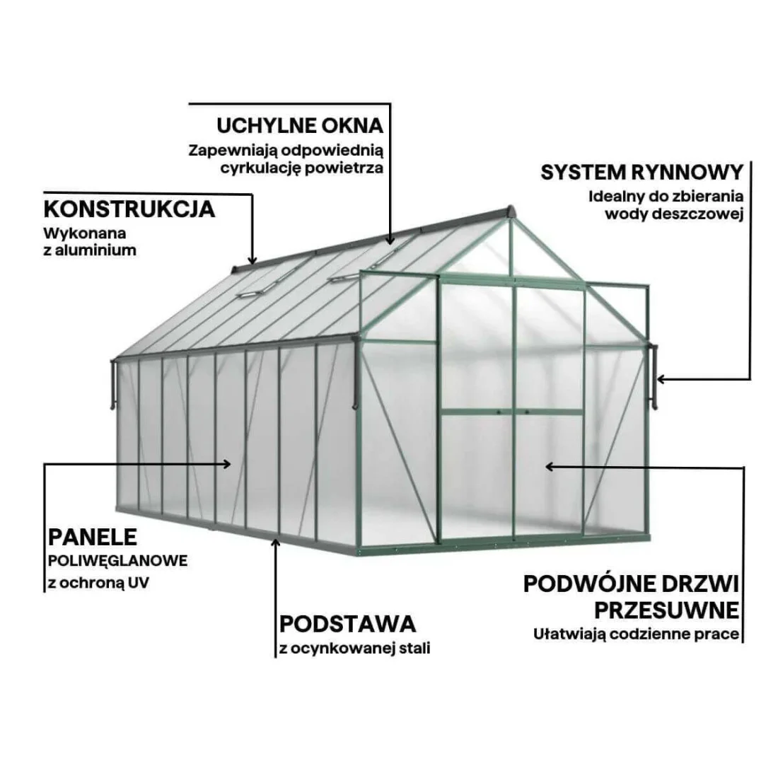 SZKLARNIA POLIWĘGLAN 244x490 DARK GREEN NEW (007442) - obrazek 7