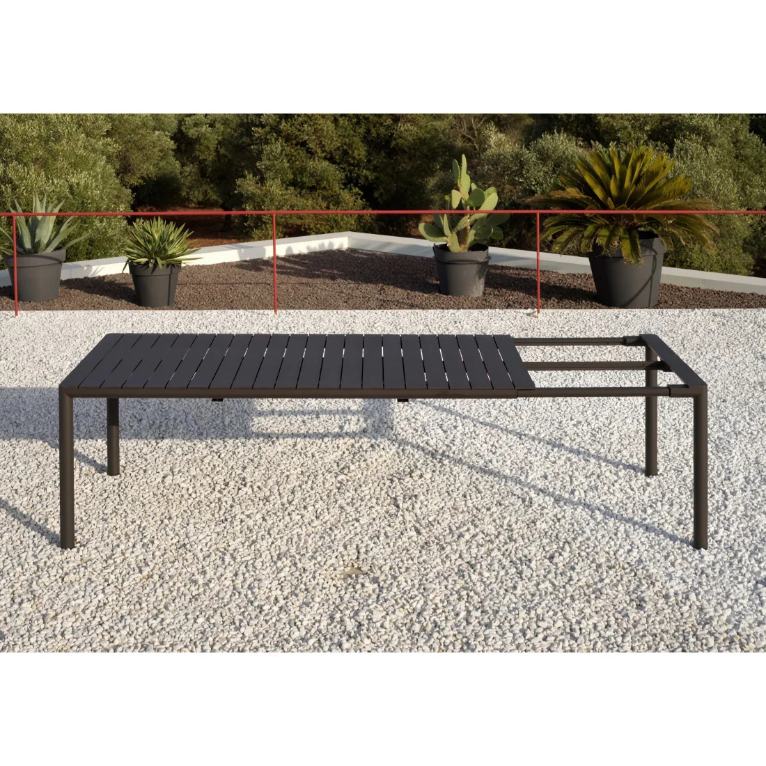 TIBERINA BISTROIT/TEVERE 147-211 6+1 ZESTAW ANTRACITE (007864) - obrazek 4
