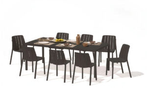 TIBERINA BISTROIT/TEVERE 147-211 8+1 ZESTAW ANTRACITE (007865)
