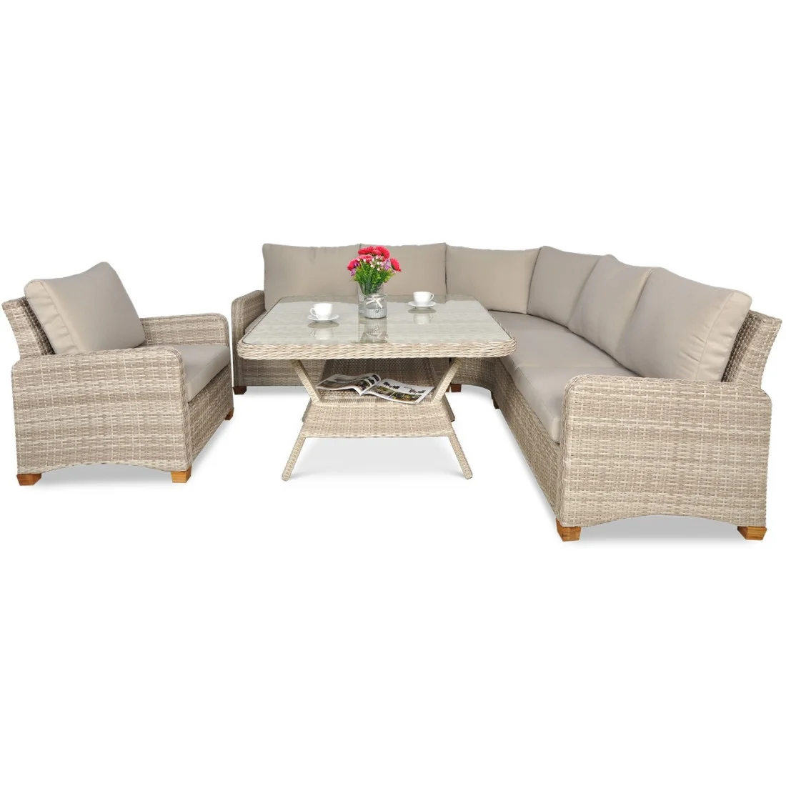 TOLEDO DINING NAROŻNIK BEIGE (002675) - obrazek 6