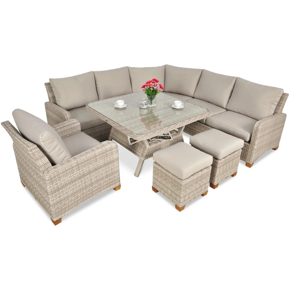 TOLEDO DINING NAROŻNIK BEIGE (002675) - obrazek 4