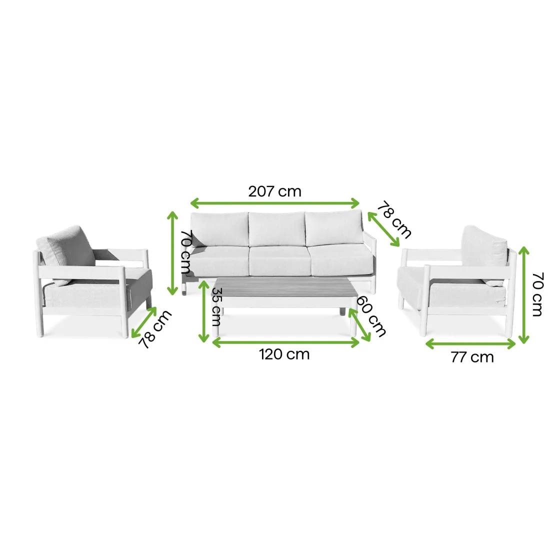 TREVIO CAFFE ZESTAW GREY (008272) - obrazek 2