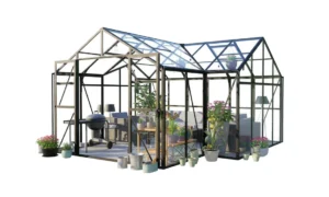TRIBECA 433x431 OGRÓD ZIMOWY (SOLID PC+GLASS) BLACK (007984)