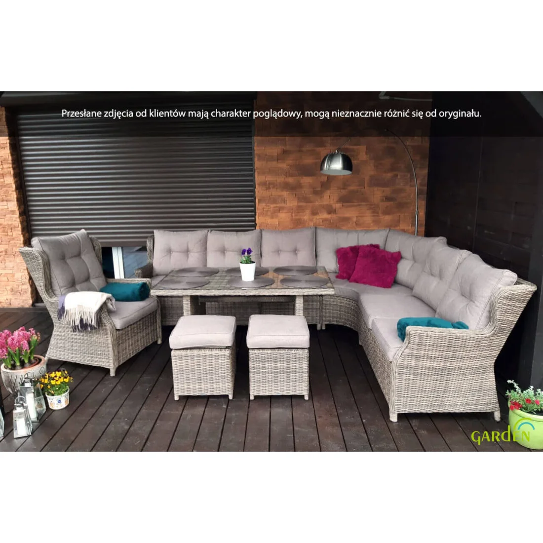 TRIVENTO DINING NAROŻNIK LIGHT BEIGE (002636) - obrazek 9