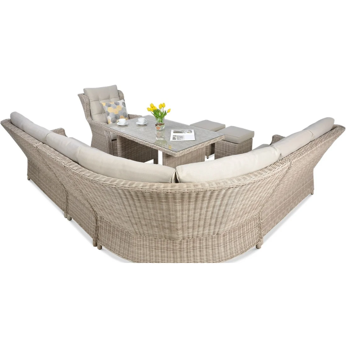 TRIVENTO DINING NAROŻNIK LIGHT BEIGE (002636) - obrazek 5