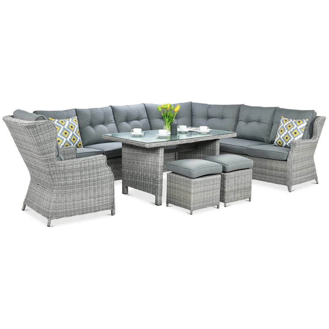 TRIVENTO DINING NAROŻNIK STONE GREY (002639) - obrazek 4
