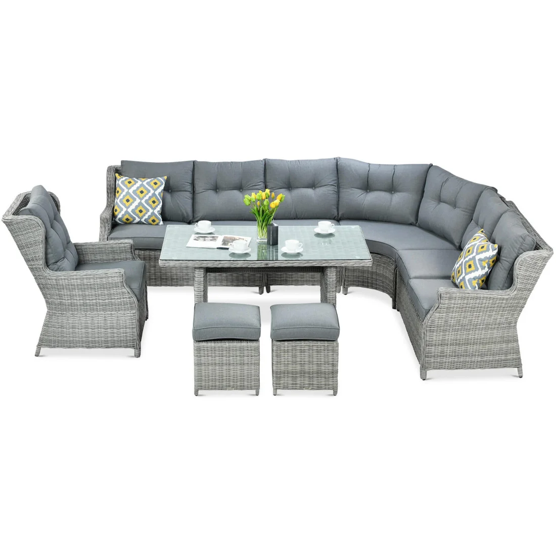 TRIVENTO DINING NAROŻNIK STONE GREY (002639) - obrazek 3