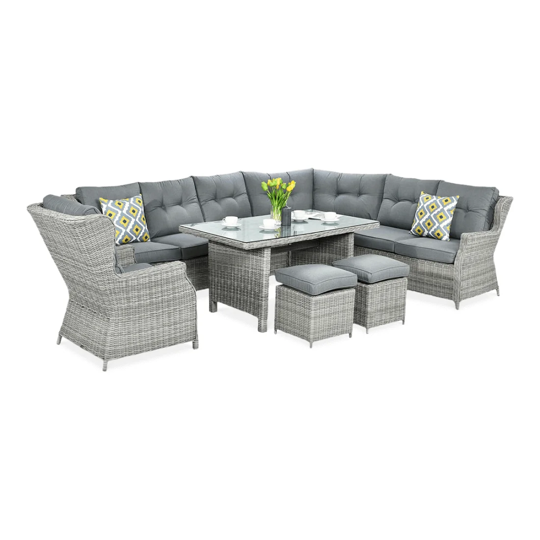 TRIVENTO DINING NAROŻNIK STONE GREY (002639)