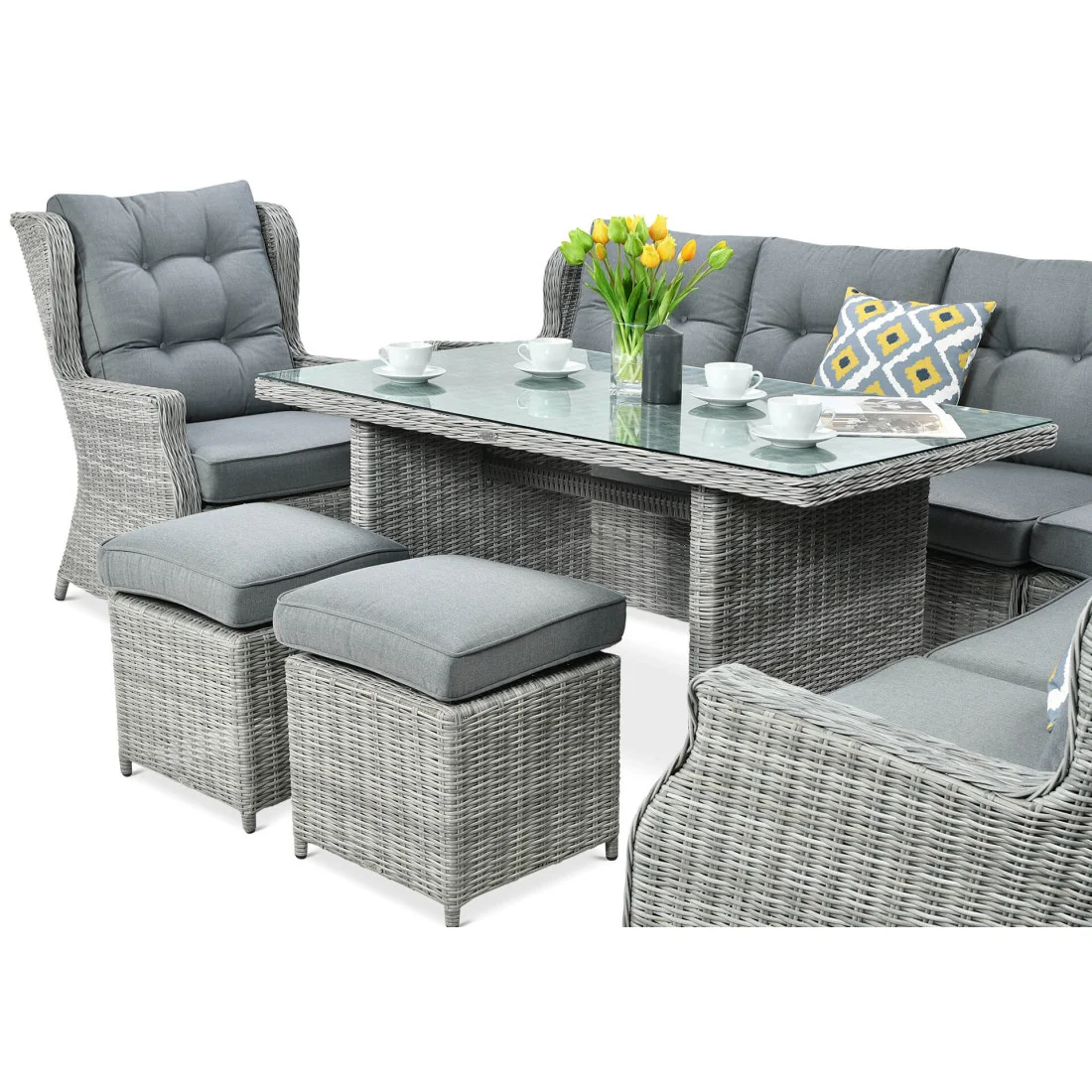 TRIVENTO DINING NAROŻNIK STONE GREY (002639) - obrazek 6