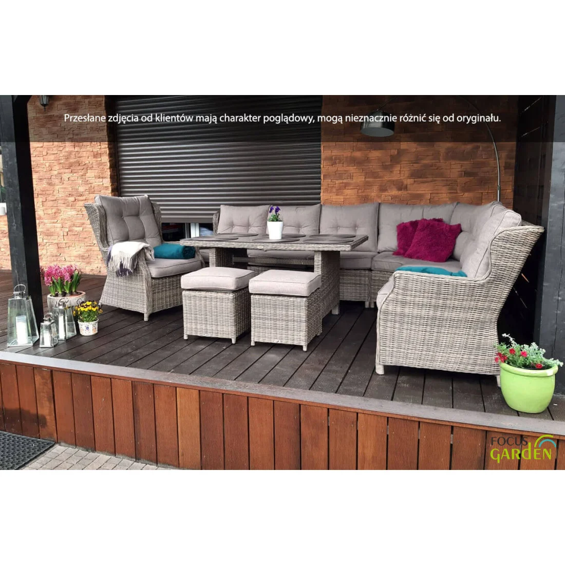 TRIVENTO DINING NAROŻNIK WHITE GREY (002638) - obrazek 10