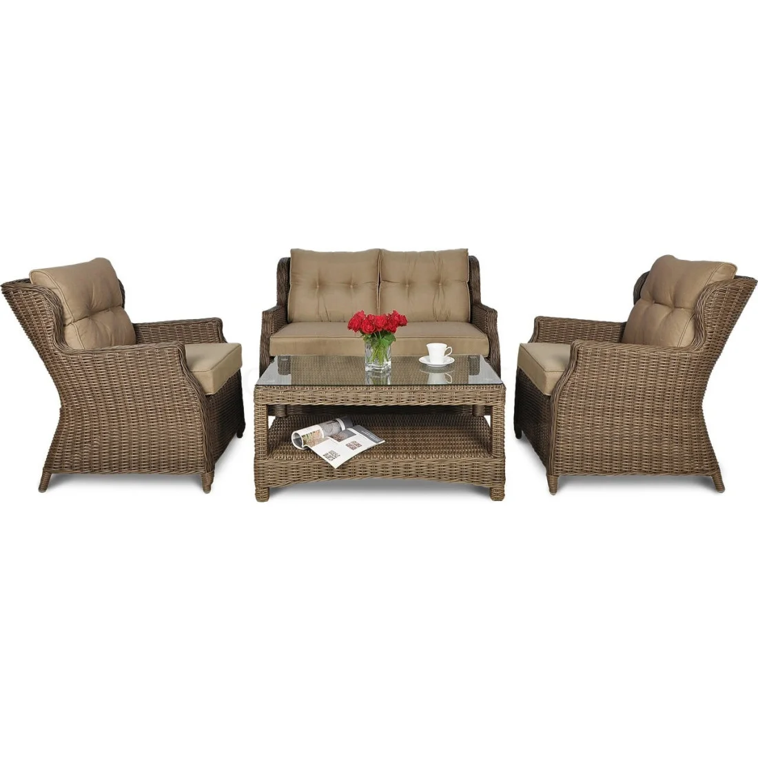 TRIVENTO II ZESTAW+PUFY BROWN (002374) - obrazek 5