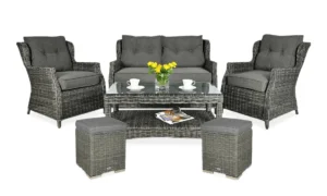 TRIVENTO II ZESTAW+PUFY DARK GREY (002375)