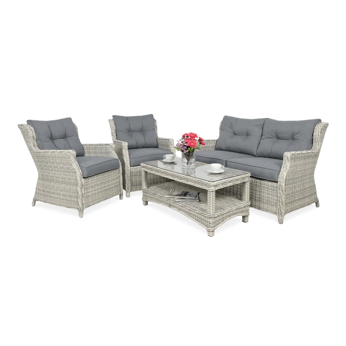 TRIVENTO II ZESTAW WHITE GREY (002632)