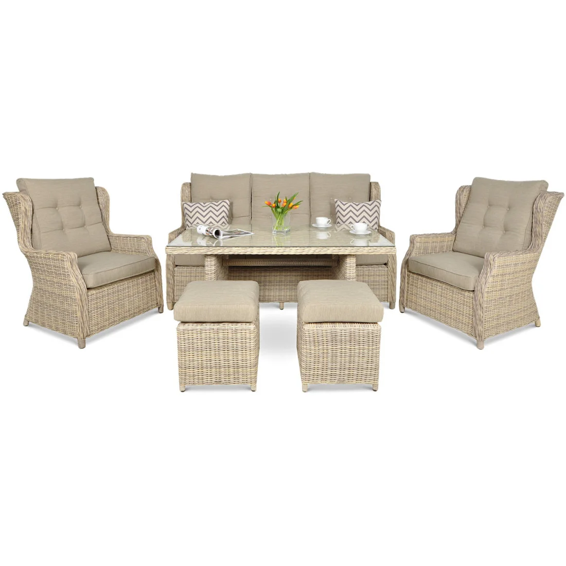 TRIVENTO III DINING ZESTAW BEIGE (002229) - obrazek 5