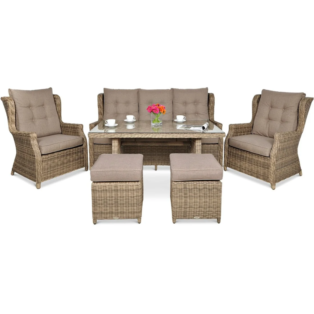 TRIVENTO III DINING ZESTAW BROWN (001867) - obrazek 6