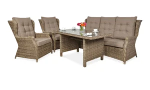 TRIVENTO III DINING ZESTAW BROWN (001867)