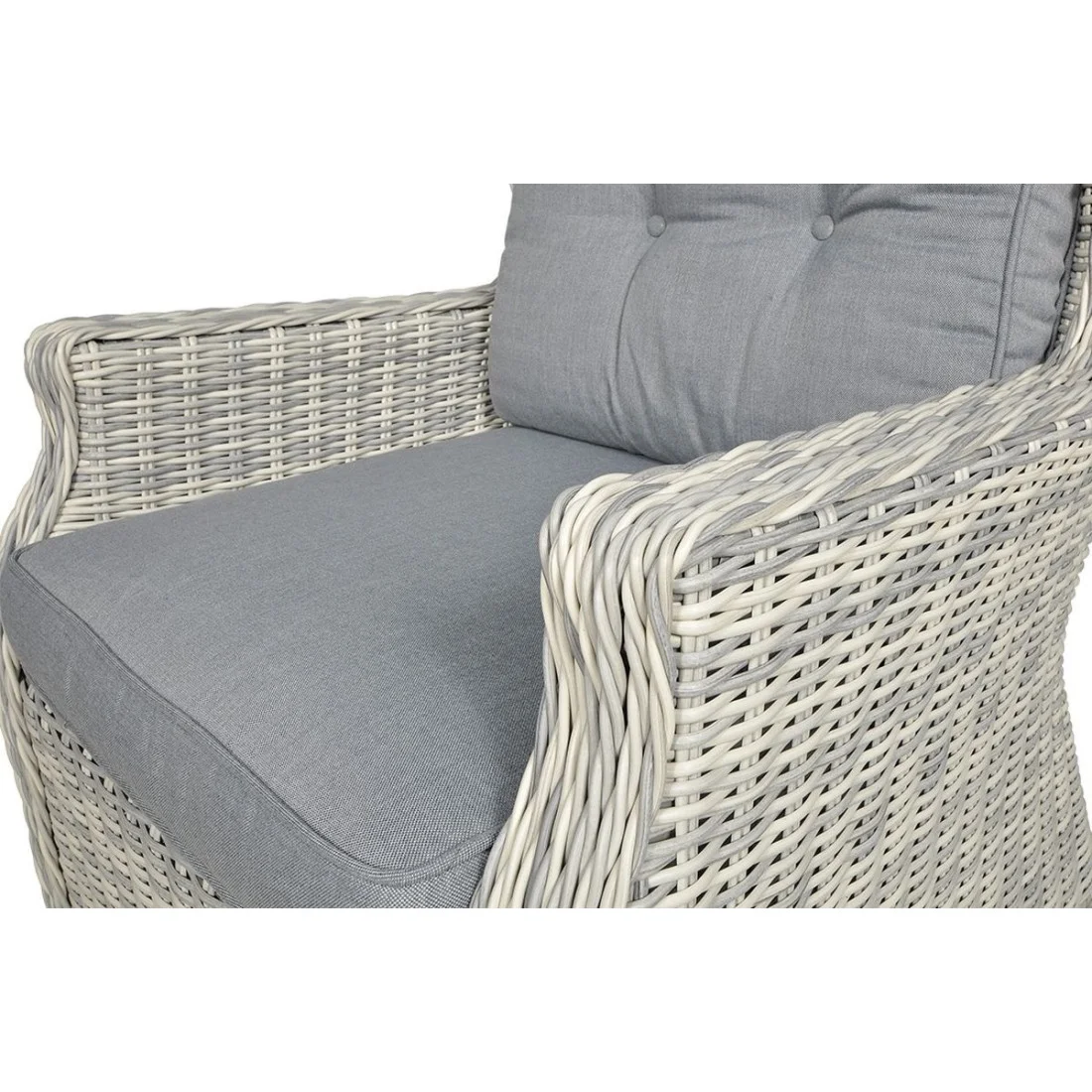 TRIVENTO III DINING ZESTAW+PUFY WHITE GREY (002503) - obrazek 8