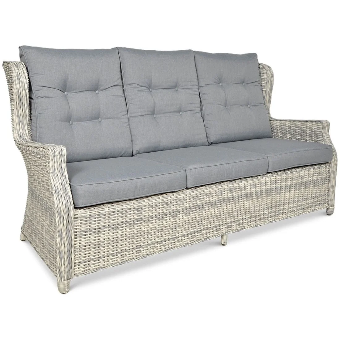 TRIVENTO III DINING ZESTAW+PUFY WHITE GREY (002503) - obrazek 7