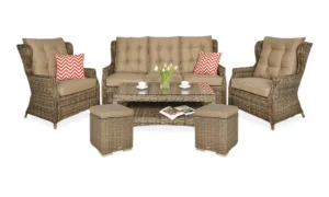 TRIVENTO III ZESTAW+PUFY BROWN (002377)