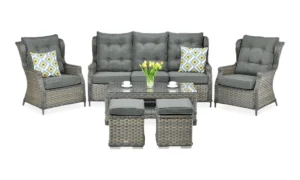 TRIVENTO III ZESTAW+PUFY MELANGE (002378)