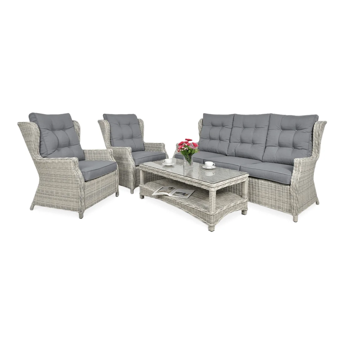TRIVENTO III ZESTAW WHITE GREY (002635)