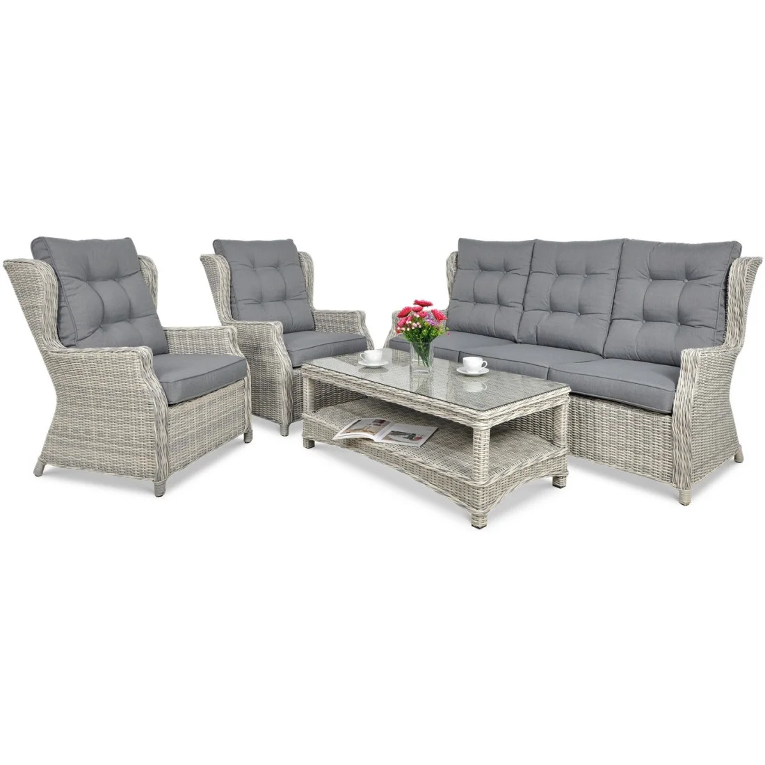 TRIVENTO III ZESTAW WHITE GREY (002635) - obrazek 2