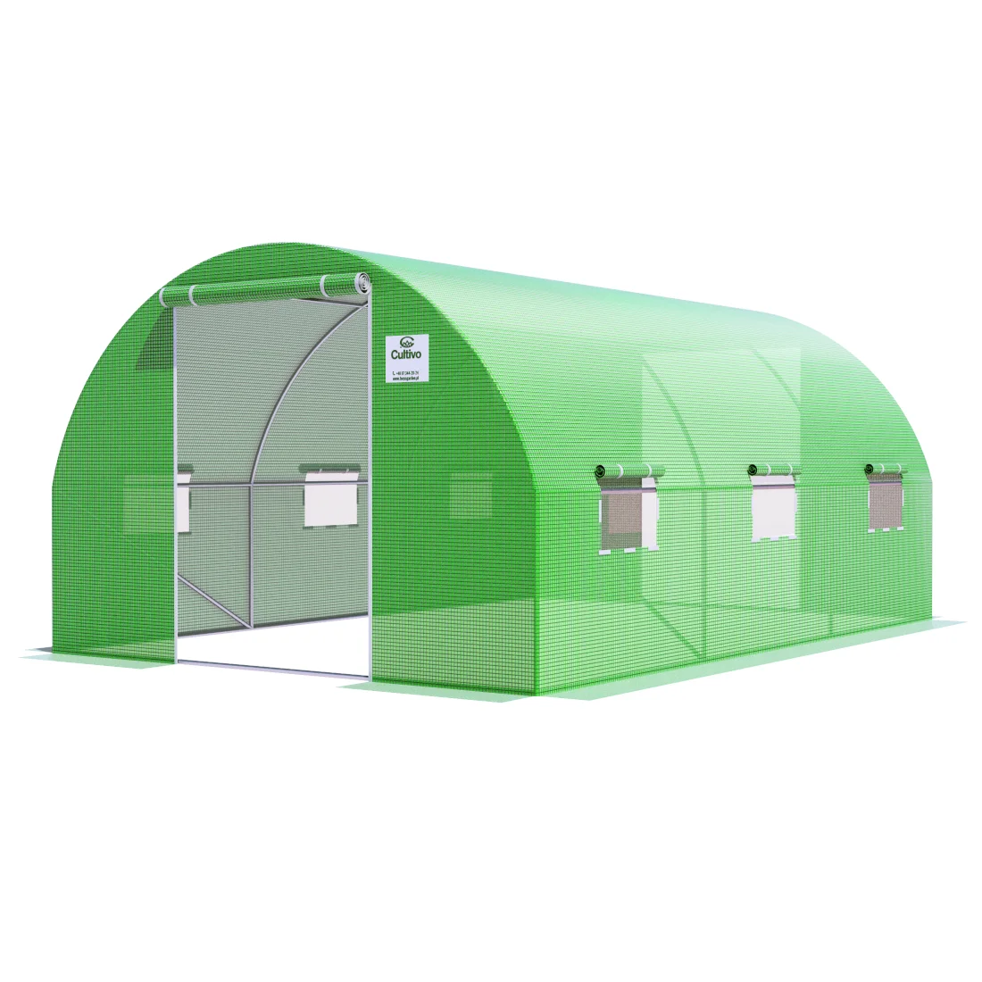 TUNEL 3x4.5 GREEN 2x DRZWI (003324) - obrazek 7
