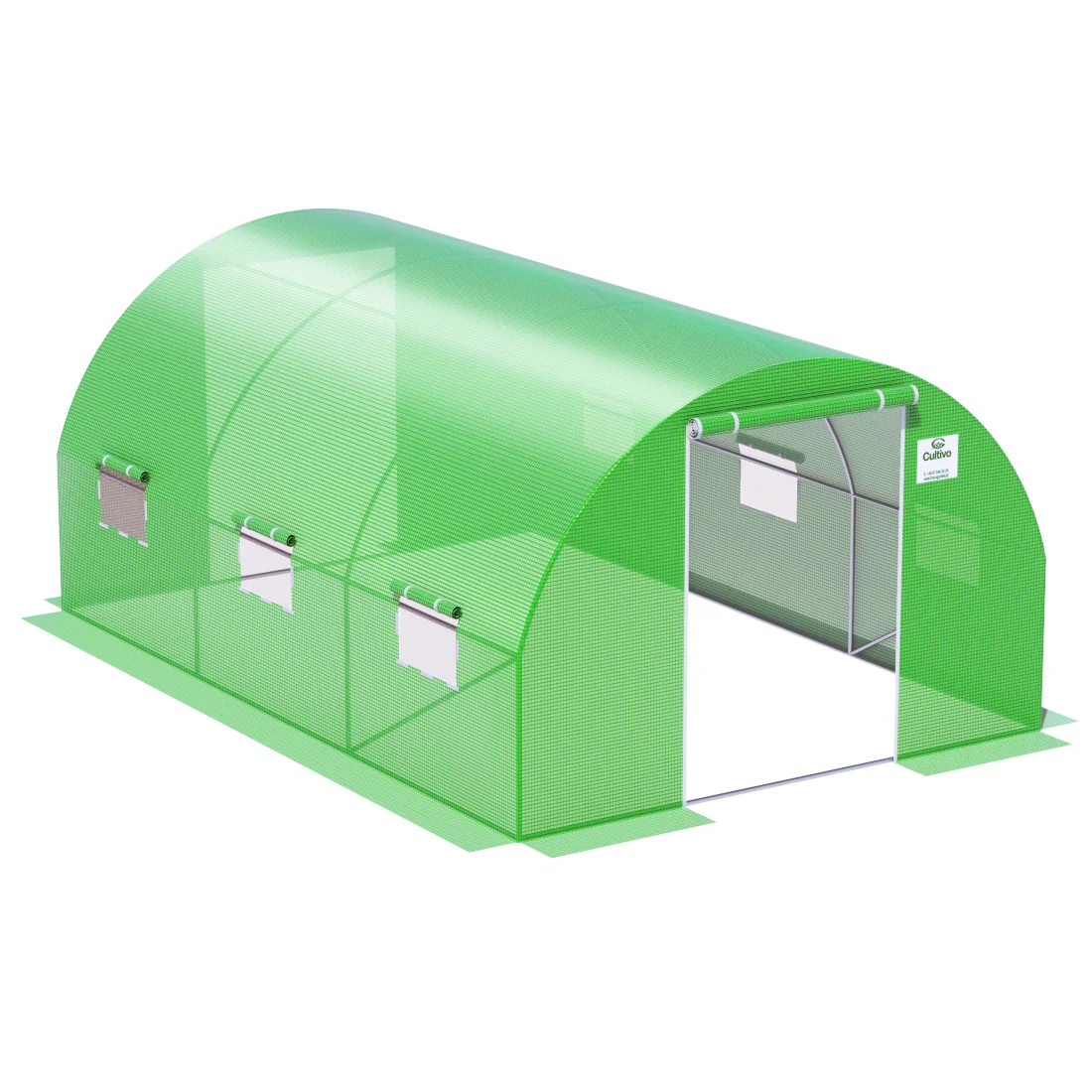 TUNEL 3x4.5 GREEN 2x DRZWI (003324) - obrazek 6