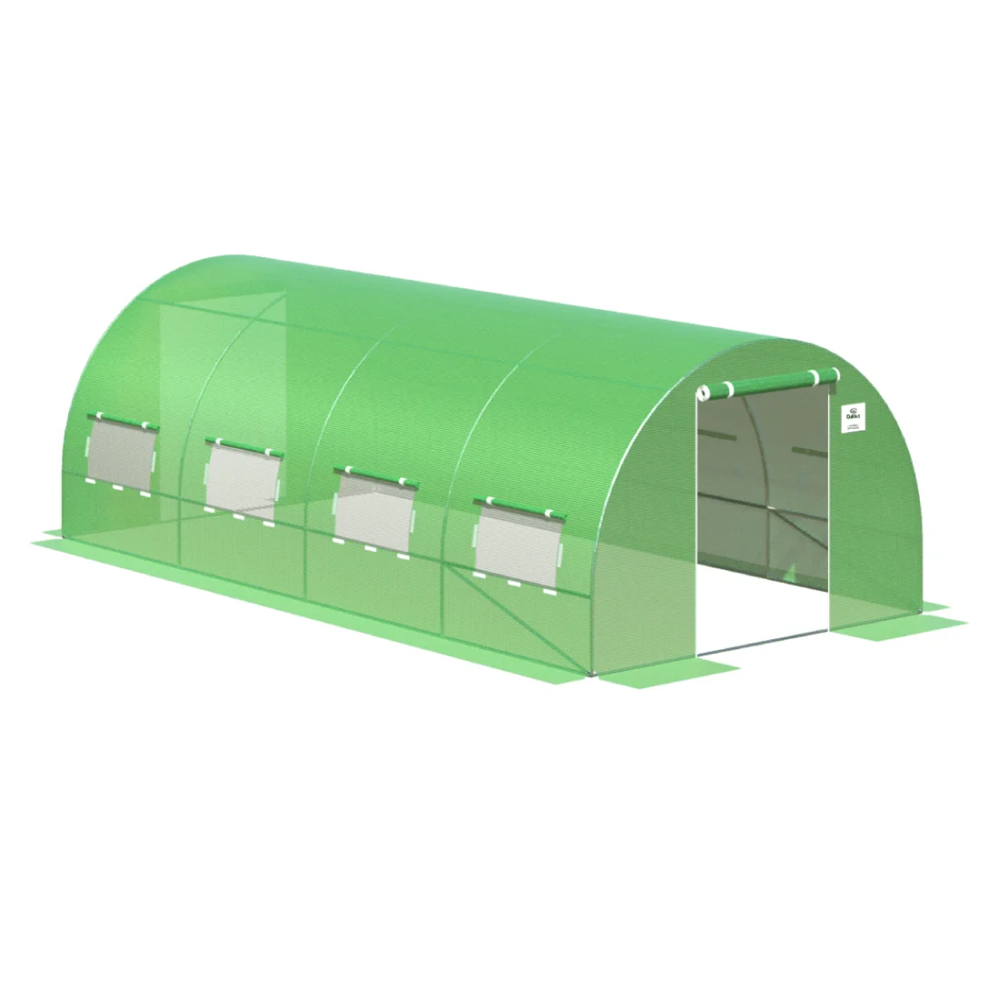 TUNEL 3x6 GREEN 2x DRZWI (002956)
