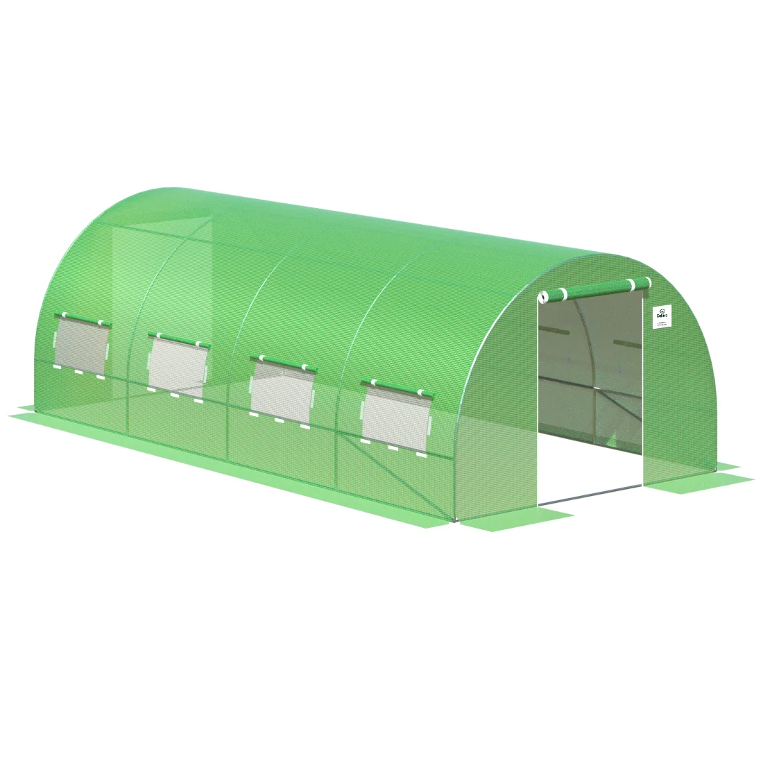 TUNEL 3x6 GREEN 2x DRZWI (002956) - obrazek 5
