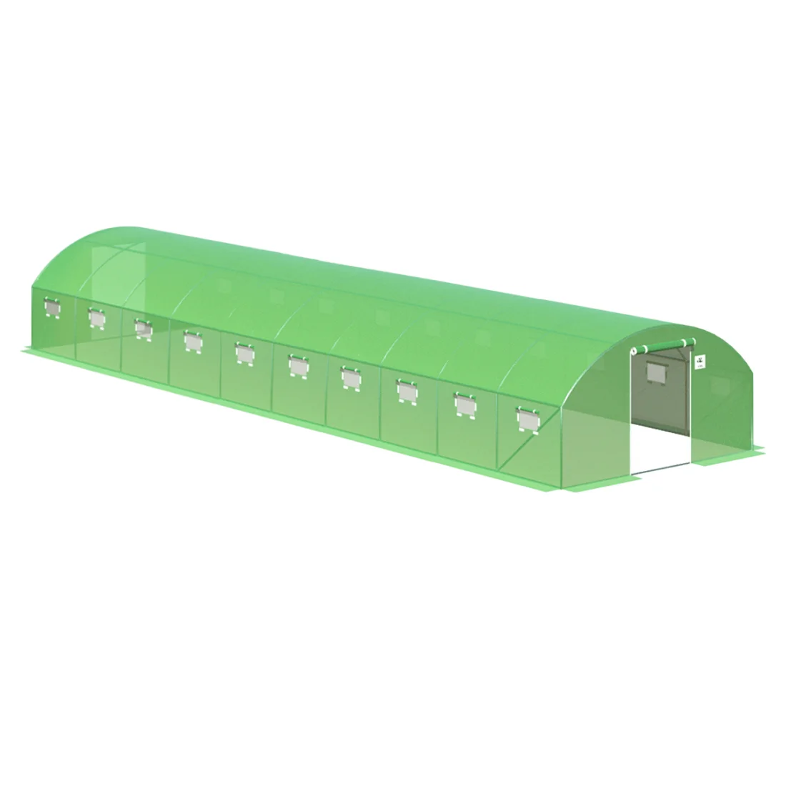 TUNEL 4x10 GREEN 2x DRZWI (10 SEKCJI) (007293)