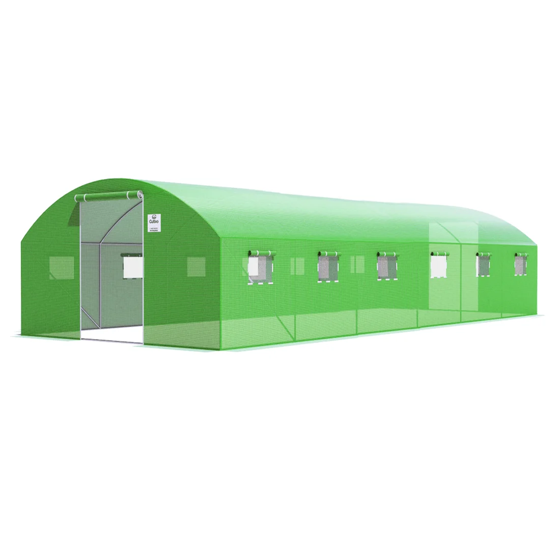TUNEL 4x6 GREEN 2x DRZWI (6 SEKCJI) (007278)