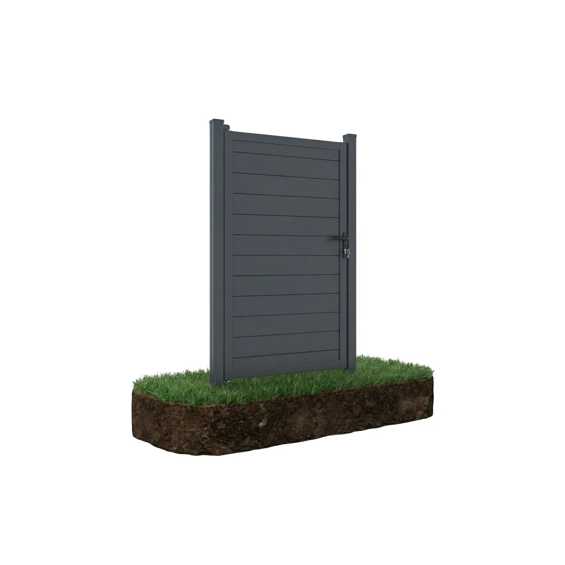 URBAN/CITY FURTKA OGRODZENIOWA PODŁOŻE MIĘKKIE ANTHRACITE (009667)