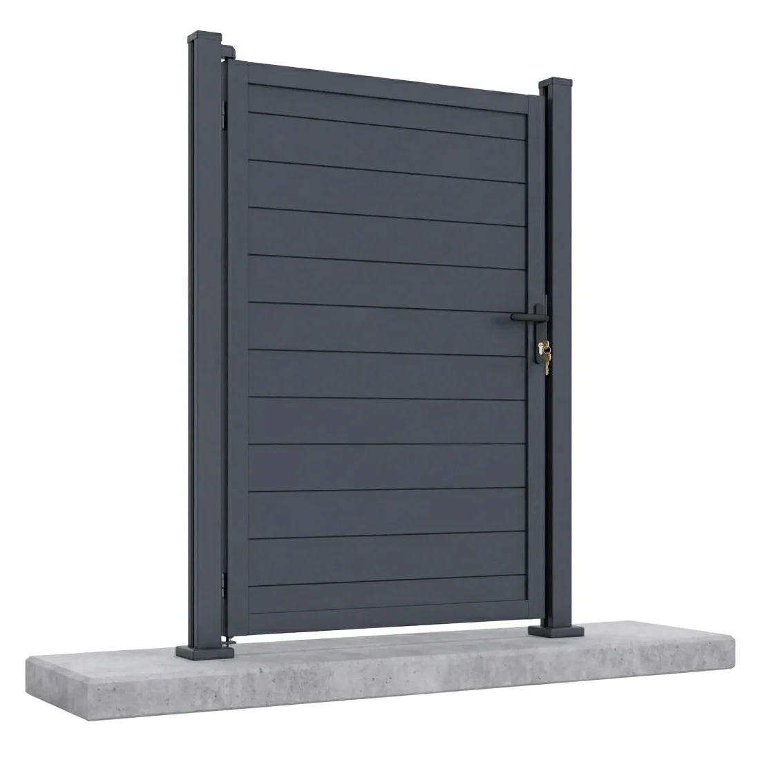 URBAN/CITY FURTKA OGRODZENIOWA PODŁOŻE TWARDE ANTHRACITE (009666)