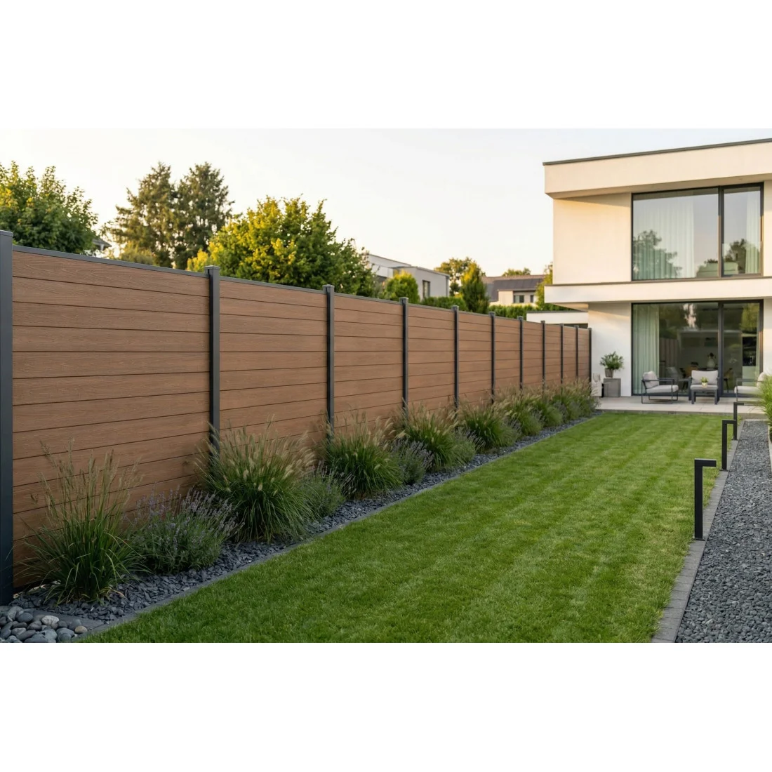 URBAN PRZĘSŁO OGRODZENIOWE 1.8M PODŁOŻE MIĘKKIE TEAK (009651) - obrazek 4