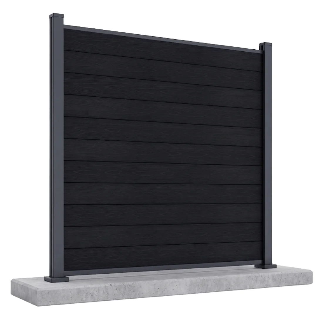 URBAN PRZĘSŁO OGRODZENIOWE 1.8M PODŁOŻE TWARDE ANTHRACITE (009647)