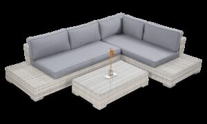 VERONA BASIC NAROŻNIK WHITE GREY (003427)