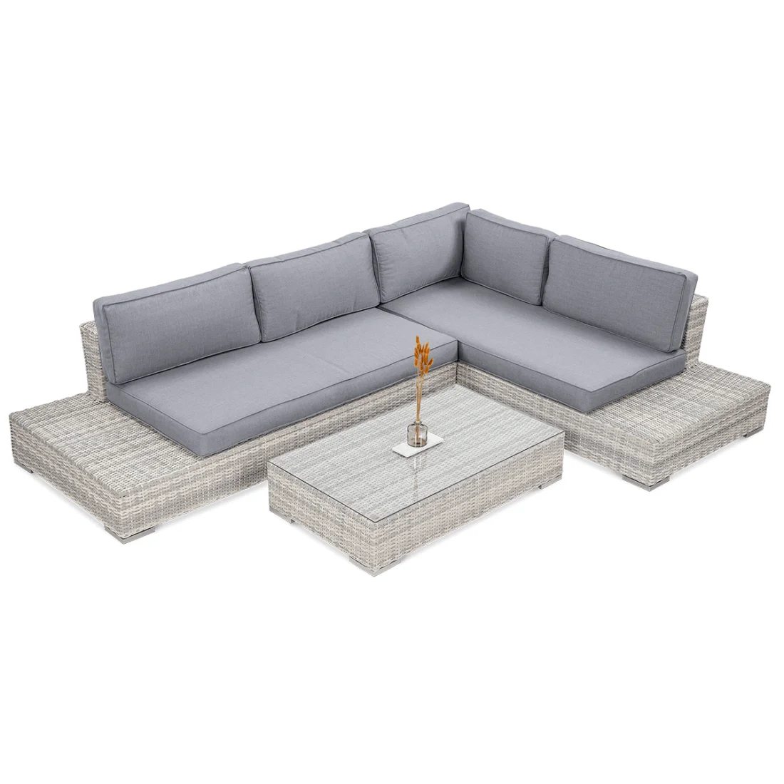 VERONA BASIC NAROŻNIK WHITE GREY (003427) - obrazek 2