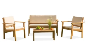 VIKA CAFFE ZESTAW ACACIA WOOD (008107)