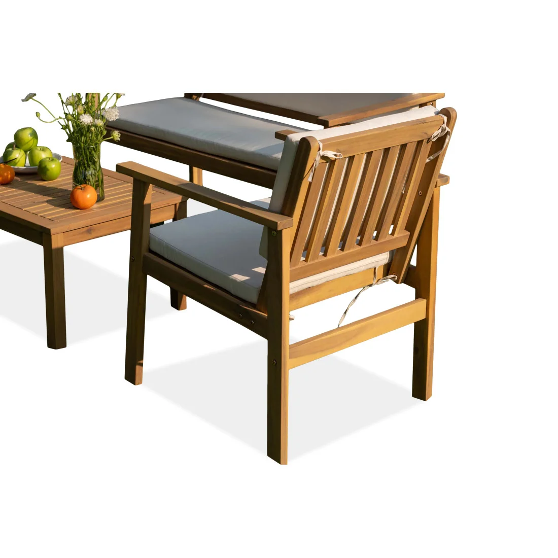 VIKA CAFFE ZESTAW ACACIA WOOD (008107) - obrazek 8